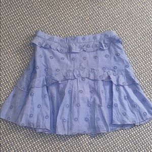Ruffled mini summer skirt